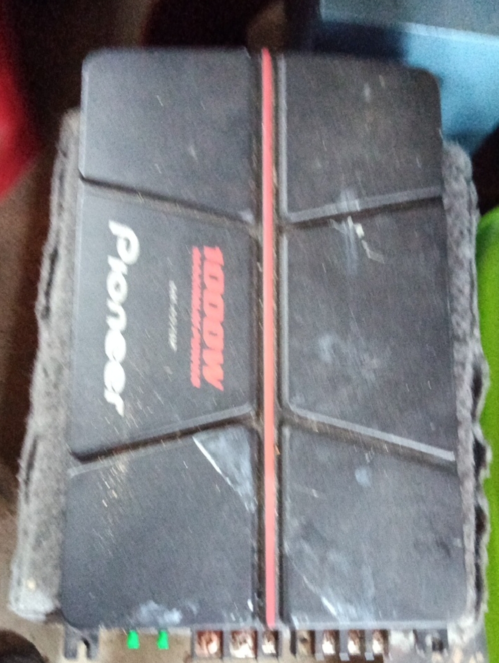 PIONEER Black Amplifier with Red Stripe